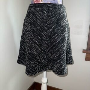 Banana Republic Black and White A-Line Skirt